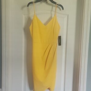 Lulu's Sunny Yellow Midi Dress